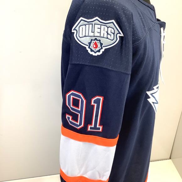 NEW Adidas Evander Kane Edmonton Oilers Reverse Retro 2.0 Jersey Sz 54 EDM 2001 - Picture 4 of 12